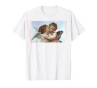 Cupid and Psyche Two Angels Baby Value Graphic T-Shirt, Men, White, XL