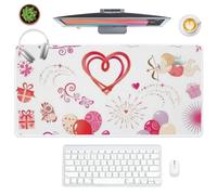 Cupid Angel Desk Mat Desk Mouse Mat with Non-Slip Rubber Base Smooth Face Gaming Mouse Pad Large 80X30 CM Large Mousemat Office Decor Work from Home Gifts Gaming Mousepad for School Home Office