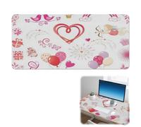 Cupid Angel Desk Pad Non-Slip Big Mouse Mat with Smooth Surface Pu Leather Extended Mouse Pads 90X42 CM Gaming Mousemat Office Accessories for Desk Gifts Mousepad XXL for School Home Office Table