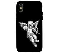 Cupid Angel Skull Cherub Spooky Demon Tattoo Flash Case for iPhone X/XS