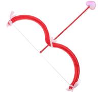 Cupid Bow and Arrow Set 17.72inch Heart Shape Cute Valentine's Day Cupid Bow Cupid Costume for Cosplay Christmas Photography Cupid Costume