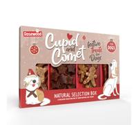Cupid & Comet Christmas Charcuterie Deli Board Natural Dog Treats | Celebrate Your Rosewood Dog's Christmas Treats - | Suitable from 6 months | Perfect Pup Special Day Present - Christmas