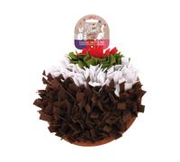 Cupid & Comet Christmas Pudding Snuffle Forage Mat Hunt For Treats