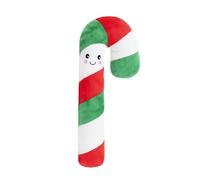 Cupid & Comet Christmas Toy for Dogs, Carrie Candy Cane, Soft Toy with Rope Core & Hidden Squeaker, for Medium and Large Dogs - Festive Dog Toys by Rosewood