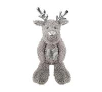 Cupid & Comet Plush Squeaky Dog Toys for Christmas for Small & Medium Dogs (Festive Flattie Reindeer)