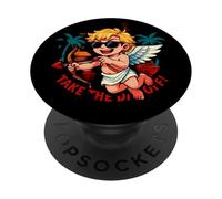Cupid Funny Saying Anti-Valentine's Day Love PopSockets Adhesive PopGrip