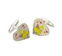Cupid Homer Simpson Heart Shape Cufflinks