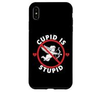 Cupid Is Stupid Hate Valentines Anti Valentine Stupid Cupid Case for iPhone XS Max