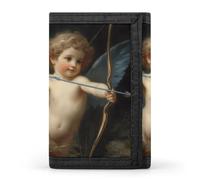 Cupid Love God Greek Mythology Wallet for Men Slim Minimalist Tri-fold ID Window 9-13 Cards