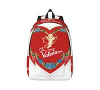 Cupid loves to clear the knot Print Canvas Backpack Rucksack Multi-Pocket