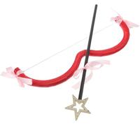 Cupid Mini Bow and Arrow Set with Gold Star Arrows - Lightweight, Durable - Professional Use Alloutfit easily blend valentines costume other leveraging this flexible styling