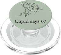 Cupid Says 67 Six Seven Meme Valentine Theme PopSockets PopGrip for MagSafe