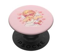 Cupid Says Six Seven Cute Valentine's Day and 67 Meme Pastel PopSockets Adhesive PopGrip