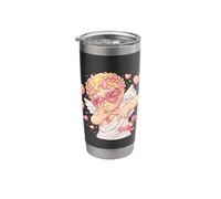 Cupid Says Six Seven Cute Valentine's Day and 67 Meme Pastel Stainless Steel Insulated Tumbler