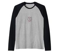 Cupids Apprentice Love Arrows Heart Romantic Gift Raglan Baseball Tee, Men, Black/Athletic Heather, L