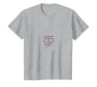 Cupids Apprentice Love Arrows Heart Romantic Gift T-Shirt, Kids, Heather Grey, 8 Years