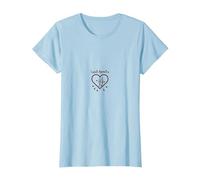 Cupids Apprentice Love Arrows Heart Romantic Gift T-Shirt, Women, Baby Blue, XS