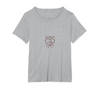Cupids Apprentice Love Arrows Heart Romantic Gift T-Shirt, Women's Plus, Heather Grey, 2X