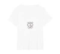 Cupids Apprentice Love Arrows Heart Romantic Gift T-Shirt, Women's Plus, White, 2X