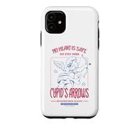 Cupid's Arrows Heartbreaker Season Retro No Heart Is Safe Case for iPhone 11