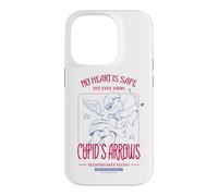Cupid's Arrows Heartbreaker Season Retro No Heart Is Safe Case for iPhone 14 Pro