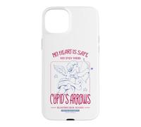 Cupid's Arrows Heartbreaker Season Retro No Heart Is Safe Case for iPhone 15 Plus