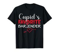 Cupid's Favorite Bartender Valentines Day Pub Bar Owner T-Shirt
