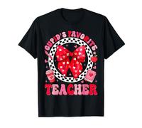 Cupid's Favorite Teacher Student Coquette Bow Valentines Tee T-Shirt