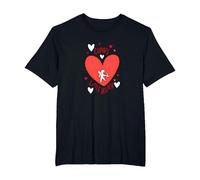 Cupid's Little Helper: Adorable Valentine's Day Romance T-Shirt, Men's Big and Tall, Black, 4X Tall