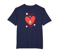Cupid's Little Helper: Adorable Valentine's Day Romance T-Shirt, Men's Big and Tall, Navy, 4X Tall