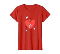 Cupid's Little Helper: Adorable Valentine's Day Romance T-Shirt, Women, Red, 3XL