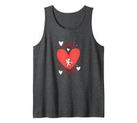 Cupid's Little Helper: Adorable Valentine's Day Romance Tank Top, Men, Dark Heather Grey, XXL
