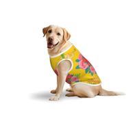 Cupids & Rose Frame Red Heart Print Breathable Dog Clothes Dog Shirts