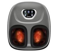 CuPiLo Foot Massager with Heat, Shiatsu Foot Massager Machine for Plantar Fasciitis, Adjustable Vibration and Pressure for Neuropathy Pain, Gifts for Women Men, Fits