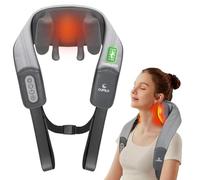 CuPiLo Neck Massager with Heat, Wireless Deep Shiatsu Massager for Neck and Shoulder, Massager to Relieve Muscle Pain and Relaxation, Gifts for Her Him Women Men