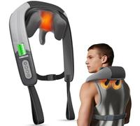 CuPiLo Shiatsu Neck Massager with Heat - Cordless Neck, Shoulder