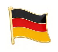 Cupimatch German Flag Lapel Pin for Men Brass Suit Brooch Enamel Badge | Premium brass lapel pin with vivid enamel stripes and a secure metal clasp, light and comfy for lapels, scarves and bags
