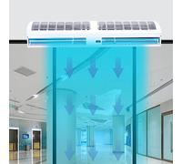 CUPLES Over Door Fan Air Curtain, 2 Kinds Of Wind Speed, Adjustable Wind Direction, With Remote Control, 60cm, 90cm, 100cm, 120cm, 150cm, Powerful Over Door Fan Air Curtains (Size : 90cm)