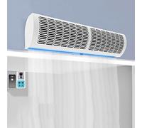 CUPLES Wall-Mounted Remote Air Curtain, Air Curtain Installed On The Door, 0.6M 0.9M 1.0M 1.2M 1.5M, Metal, Air Curtain Machine 2 Kinds Of Wind Speed (Size : 120cm)