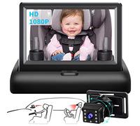 Cuplu Baby Car mirror Camera, Night Vision Baby Car Seat Mirror, 4.3 HD'' Night Vision Function Car Mirror Display, Adjustable Baby Car Camera with Wide Crystal Clear View, Perfect Night Vision…