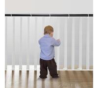 Cupount Banister Guard for Baby- 15ft x 3.3ft White Safety Mesh Netting for Pets and Kids - Stair Railing Cover for Home