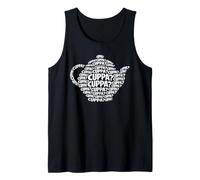 Cuppa English Tea Pot Funny British Tea Pun Tank Top