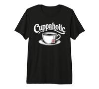 Cuppaholic Cuppa Tea Funny British Tea Pun Premium T-Shirt
