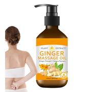 Cupping Ginger Oil - 100ml Extract Massage, Liquid Drops Body Relaxation Oil with Warming Soothing Formula for Foot Stomach Abdomen Neck Shoulder Relief Home Spa Wellness Use