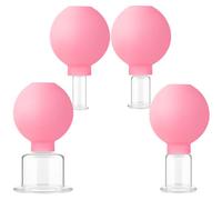 Cupping Set, Cupping Cups 4Pcs Glass Kit Strong Suction Set Household Vacuum for Massage Body Face, Style2 for Daily Use