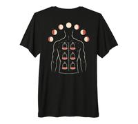 Cupping Therapy Man Moon Phases Back Print Premium T-Shirt