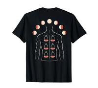 Cupping Therapy Man Moon Phases Back Print T-Shirt