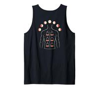 Cupping Therapy Man Moon Phases Back Print Tank Top