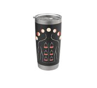 Cupping Therapy Man Moon Phases Front Print Stainless Steel Insulated Tumbler