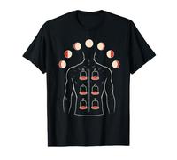 Cupping Therapy Man Moon Phases Front Print Value Graphic T-Shirt